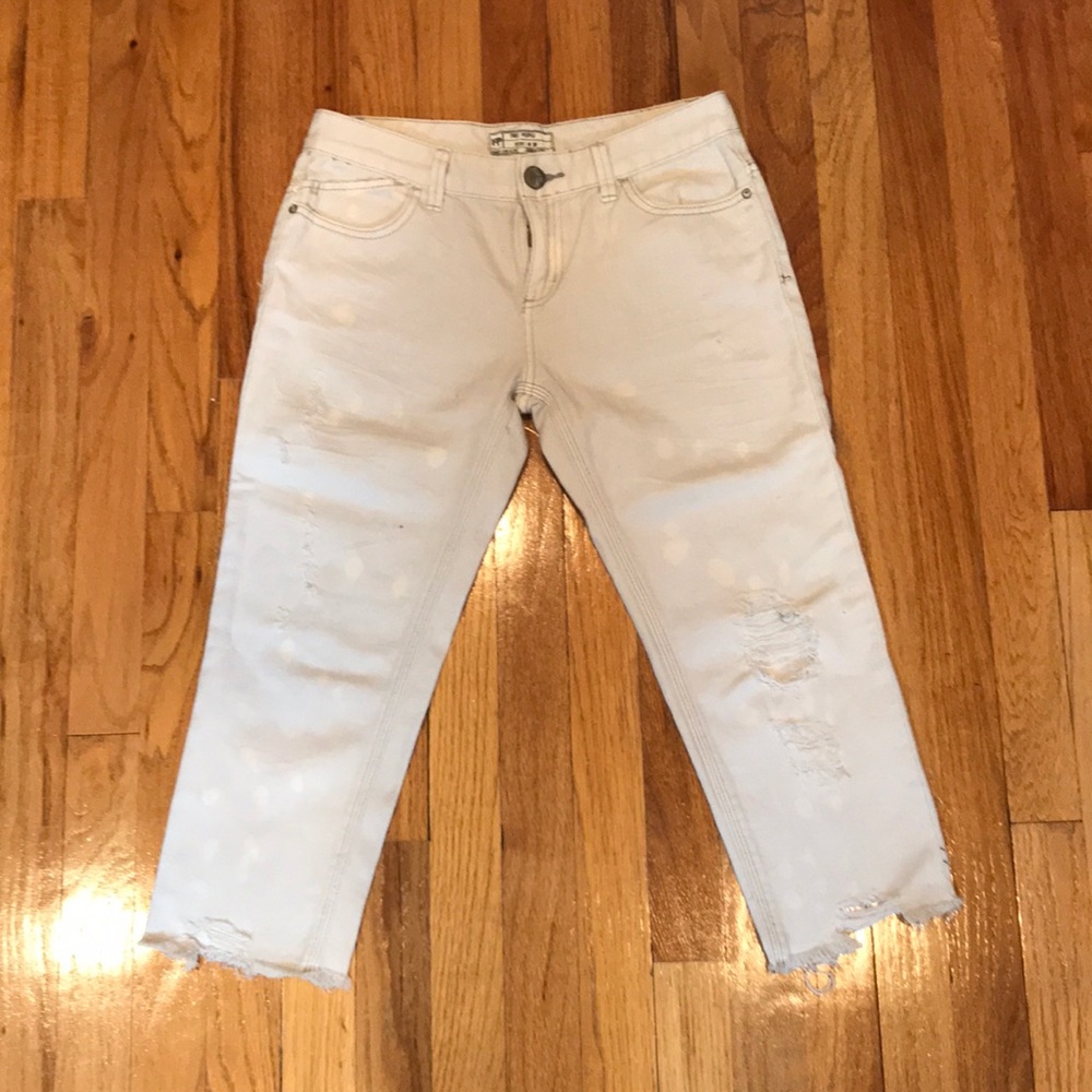 Cropped free people jeans!
